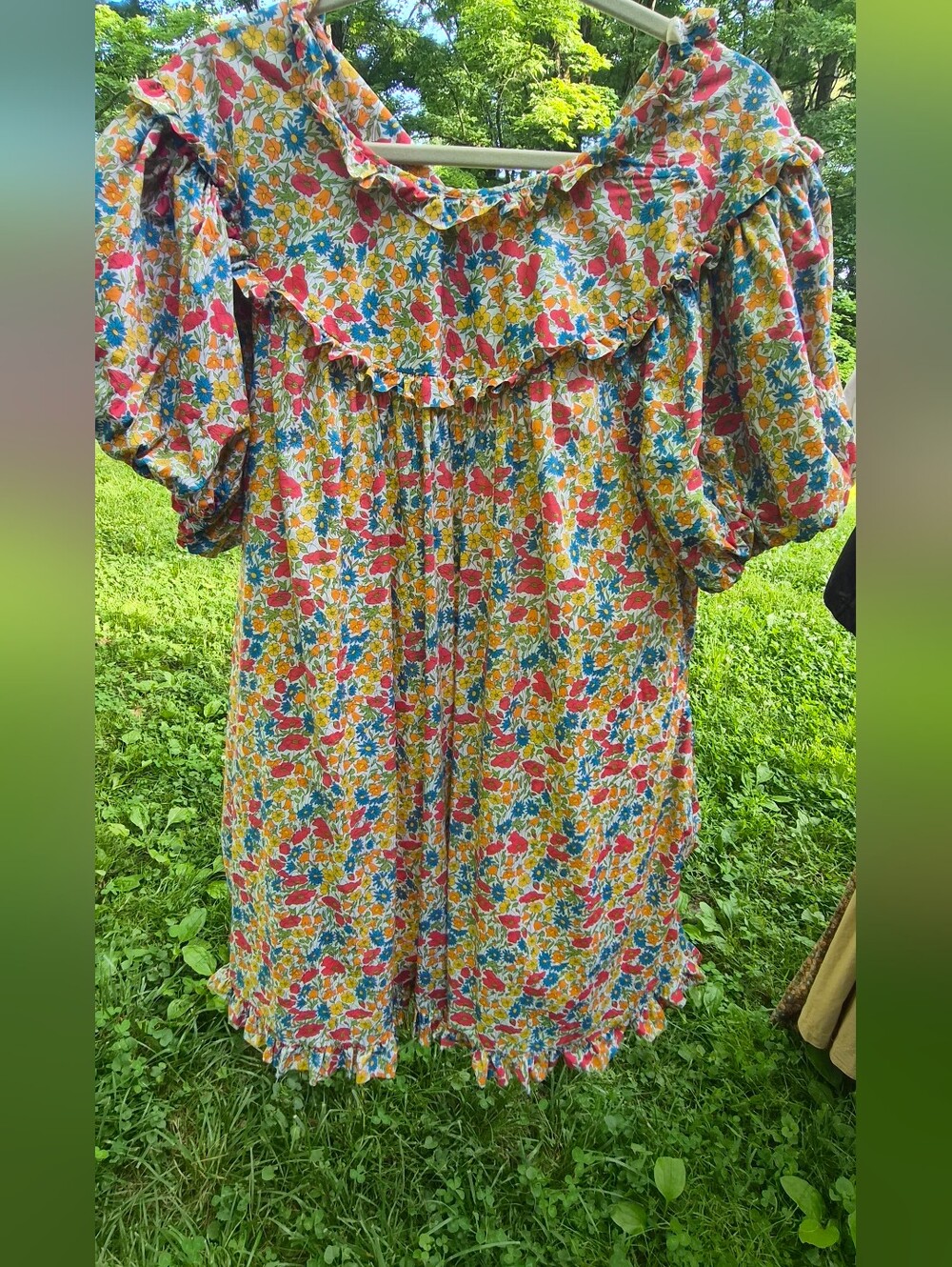 Title DÔEN x Liberty Floral Puff Sleeve Mini Dress XXL Rare